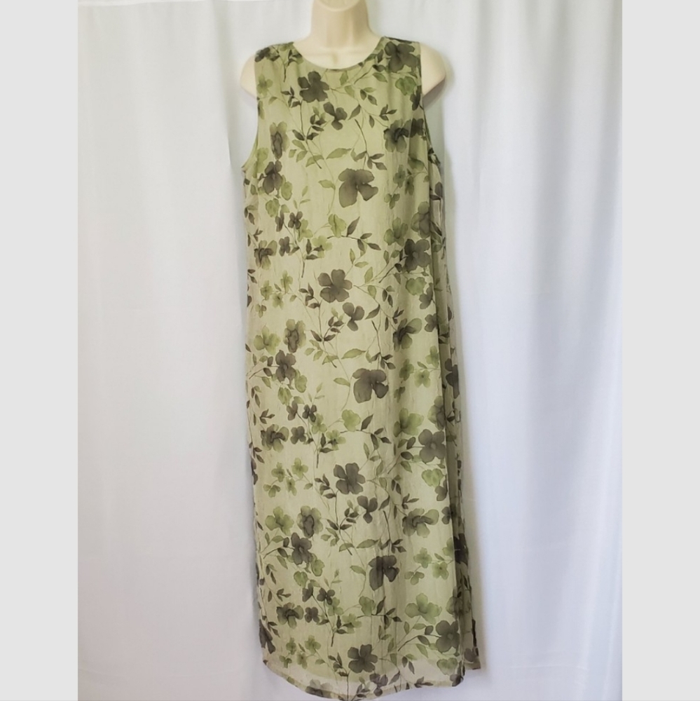Green Floral Dress
